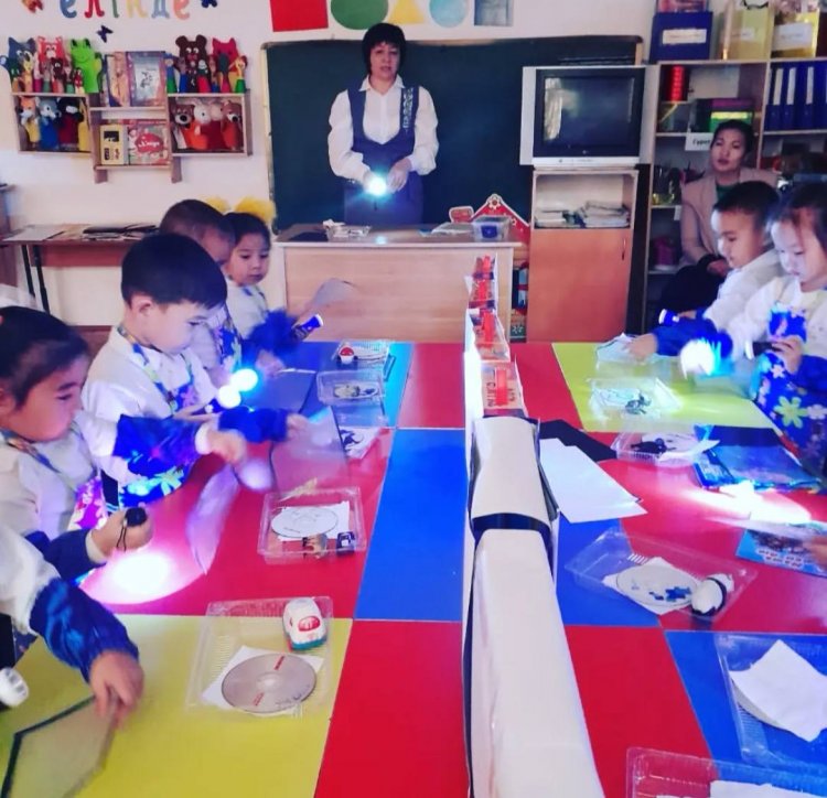 Қолшаммен тәжірибе. "Ботақан" ересек топ