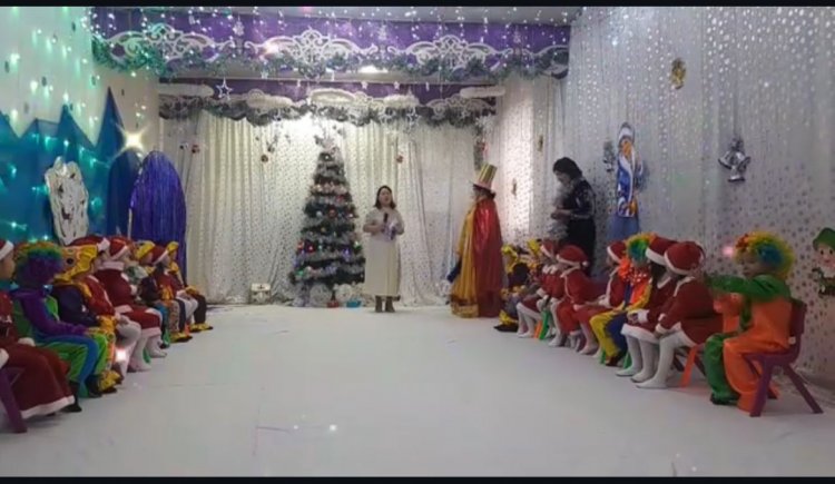 Жаңа жыл кеші. "Ақкөгершін" тобы